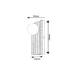 Noxelle zidna lampa 71421 Rabalux dimenzije