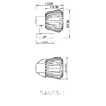 Spot lampa OLIN 54663-1 Globo lighting dimenzije