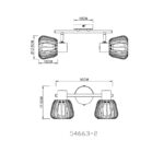 Spot lampa OLIN 54663-2 Globo lighting f