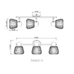 Spot lampa OLIN 54663-3 Globo lighting f