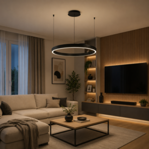 LED LUSTER CRNI 250139PY-BK 65W 3000K HOME LIGHT prostora