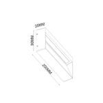 LED SVETILJKA PL-269 ZIDNA ANTRACIT 5W 4000K IP54 HOME LIGHT Dimenzije'