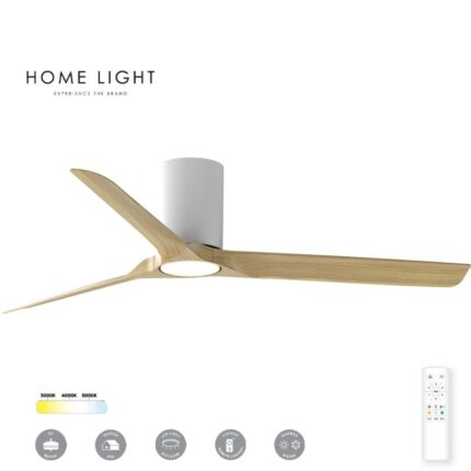 Plafonski ventilator fc102 aspen bela drvo 202632 Home light