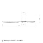 Plafonski ventilator fc102 aspen crna drvo 202631 Home light dimenzije