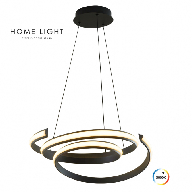 SOLEA 135 LUSTER 48W 3000K CRNA HOME LIGHT