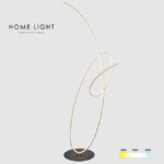SOLEA 146 PODNA LAMPA CRNA ZLATO 42W CCT HOME LIGHT a
