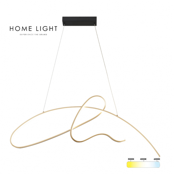 SOLEA 147 LUSTER 42W CRNA ZLATO CCT HOME LIGHT