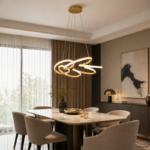 SOLEA 165 LUSTER 42W CCT ZLATO HOME LIGHT Prostor