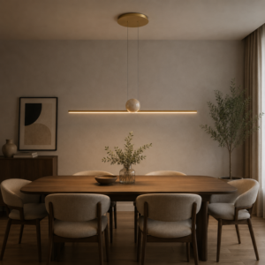 SOLEA 166 LUSTER 24W BELA ZLATO CCT HOME LIGHT Prostor