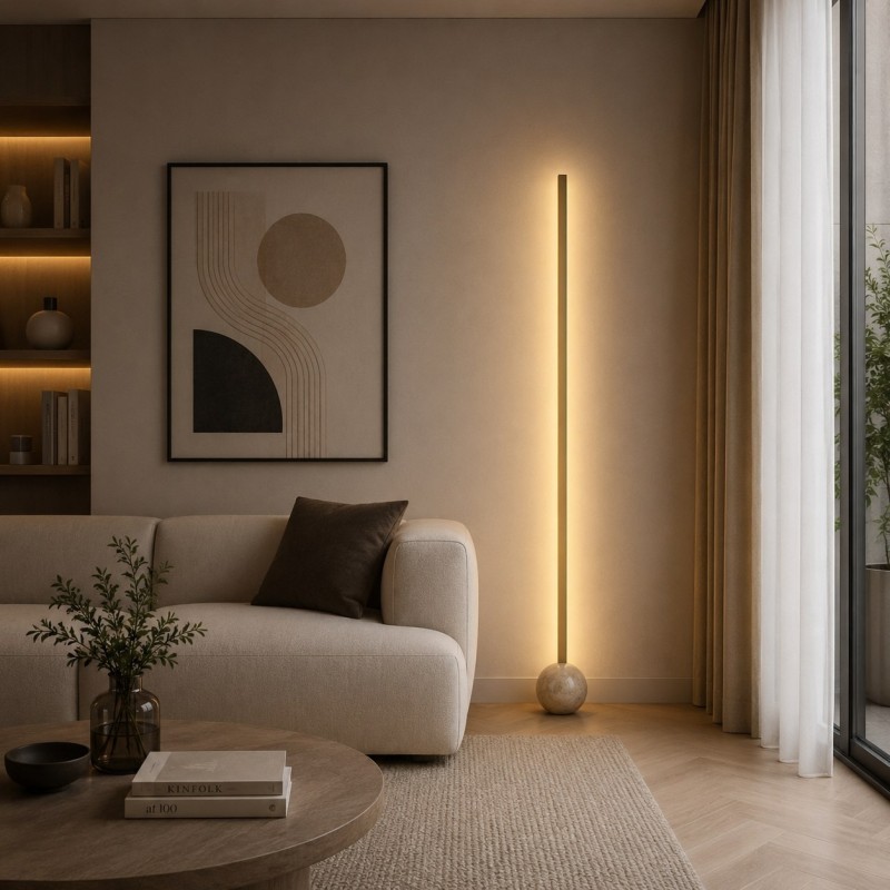 SOLEA 167 PODNA LAMPA 30W CCT ZLATO BELA HOME LIGHT Prostor