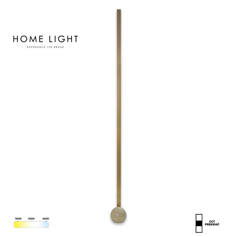 SOLEA 167 PODNA LAMPA 30W CCT ZLATO BELA HOME LIGHT