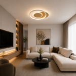 SOLEA 170 PLAFONSKA SVETILJKA 42W CCT ZLATO BELA HOME LIGHT Prostor