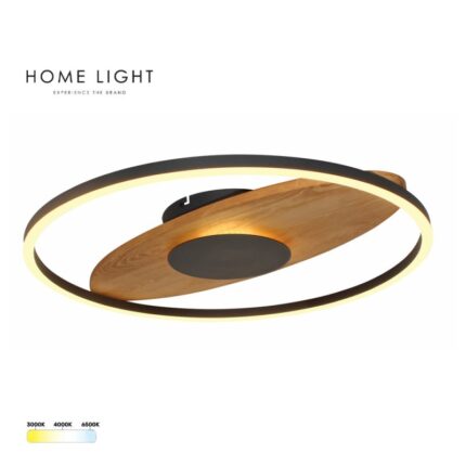 SOLEA 80 LED PLAFONJERA CRNA DRVO 30W CCT HOME LIGHT